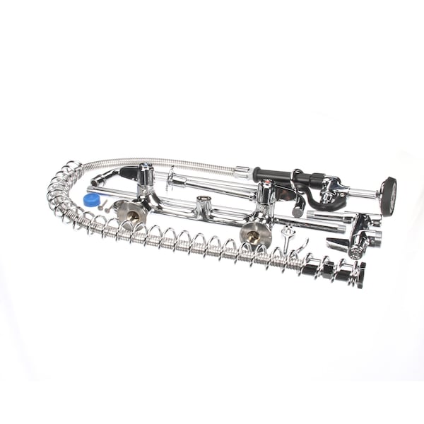 Pre-Rinse, Wall Mount Base, 8 Centers, 6 Wall Br